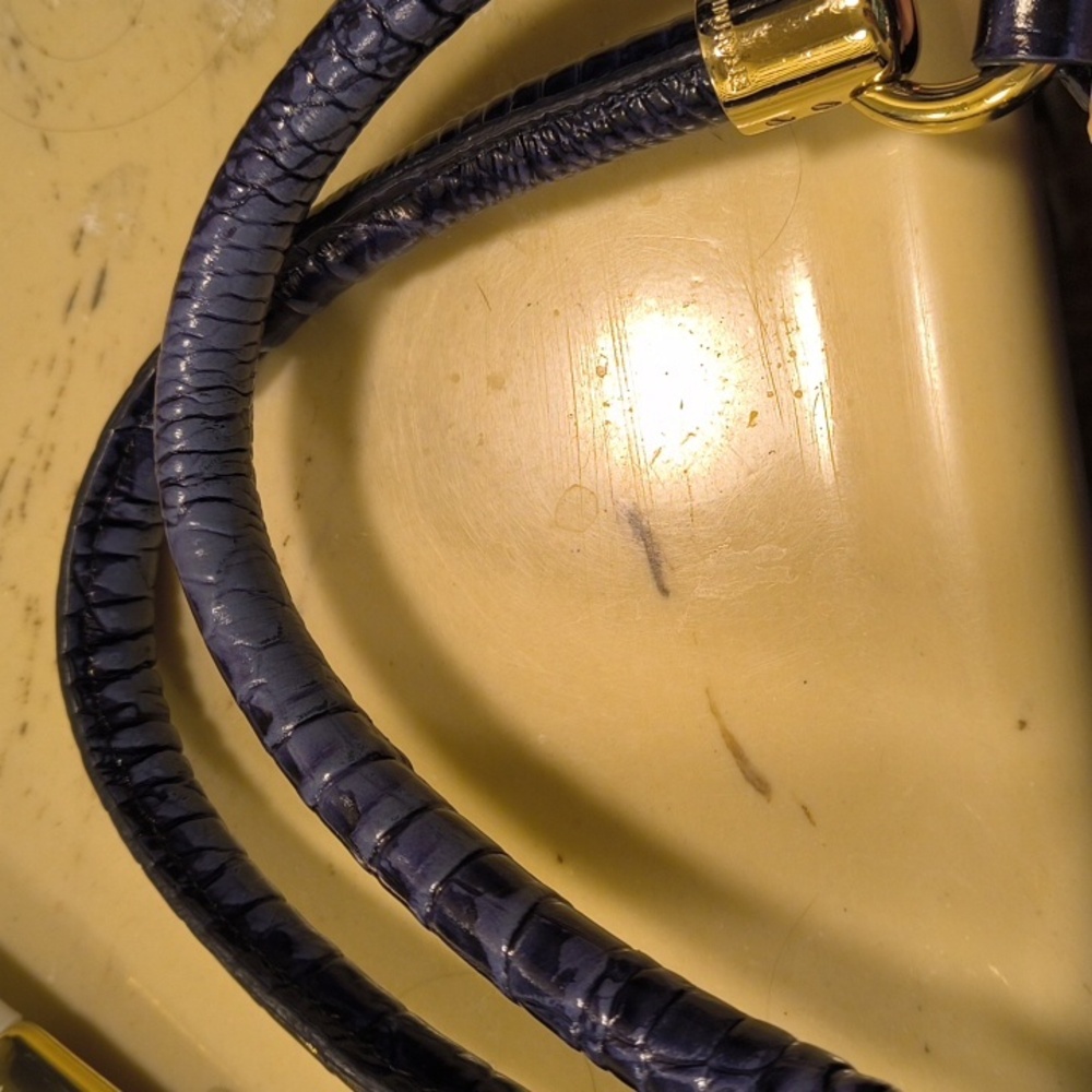 Dark Blue Brahmin Bag - Picture 3 of 16